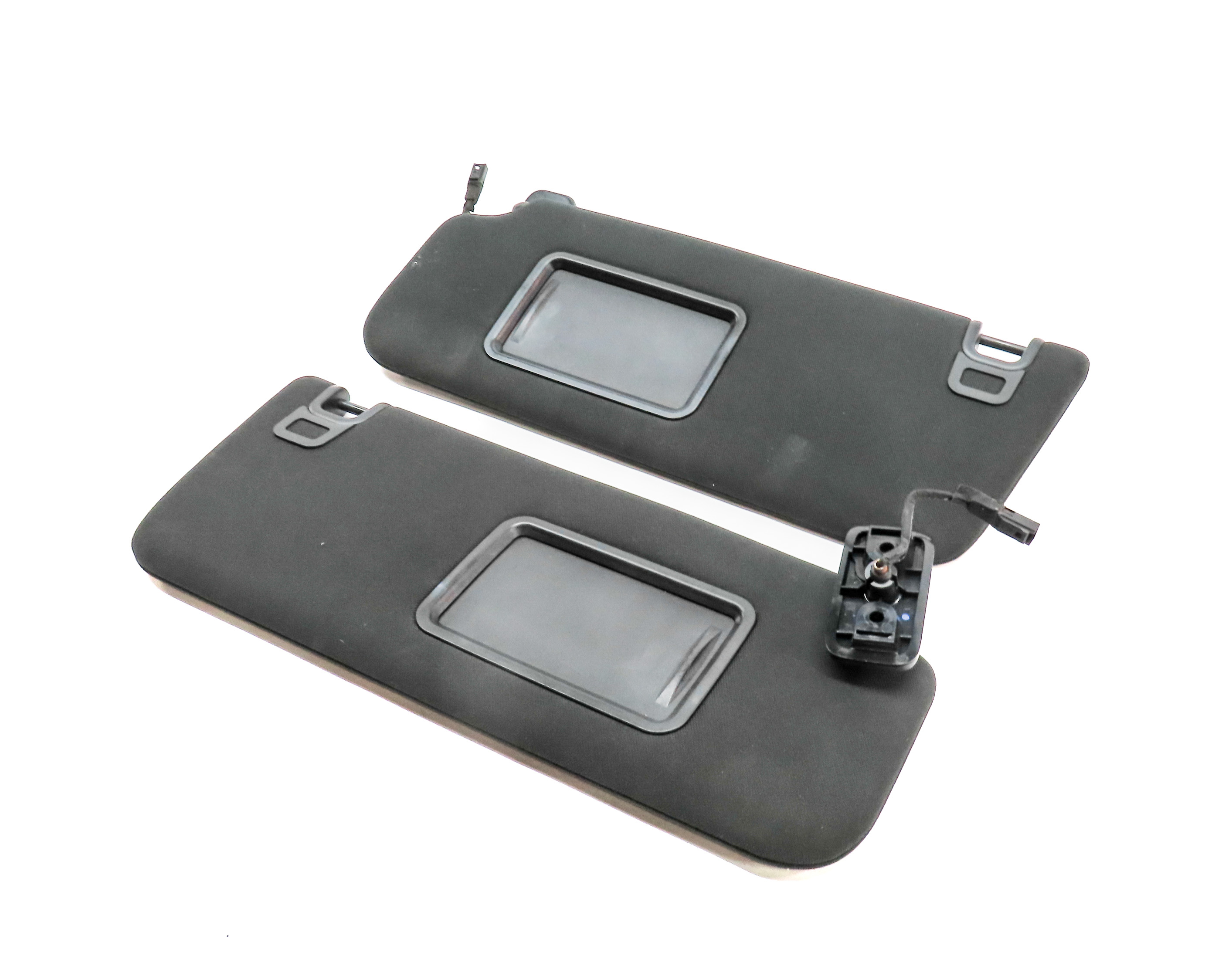 2014-2015 RANGE ROVER SPORT (L494) FRONT LEFT & RIGHT SUNVISOR SET-2 (Black) — exact item pictured